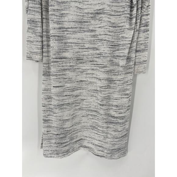 Magaschoni Duster Cardigan Sweater Womens XL Heather Gray Stretchy Knit Open - Picture 11 of 15